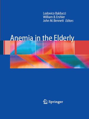 cover image of Anemia in the Elderly